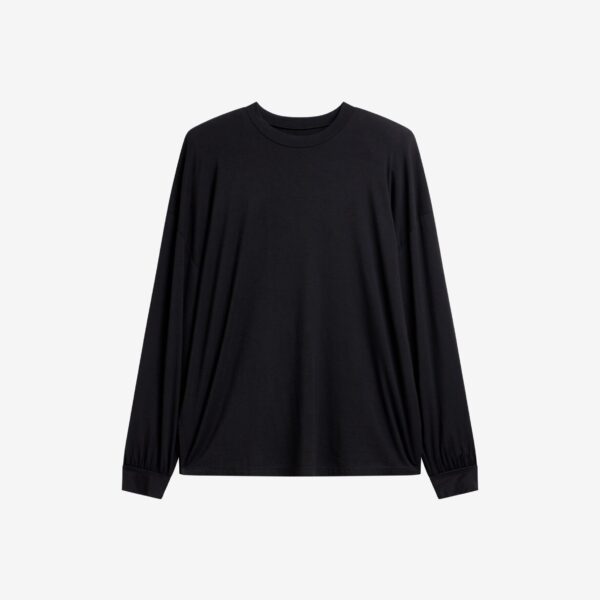 The Frankie Shop Ravvi Soft Padded Top – Black, view 9