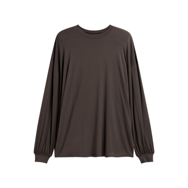 The Frankie Shop Ravvi Soft Padded Top – Brown