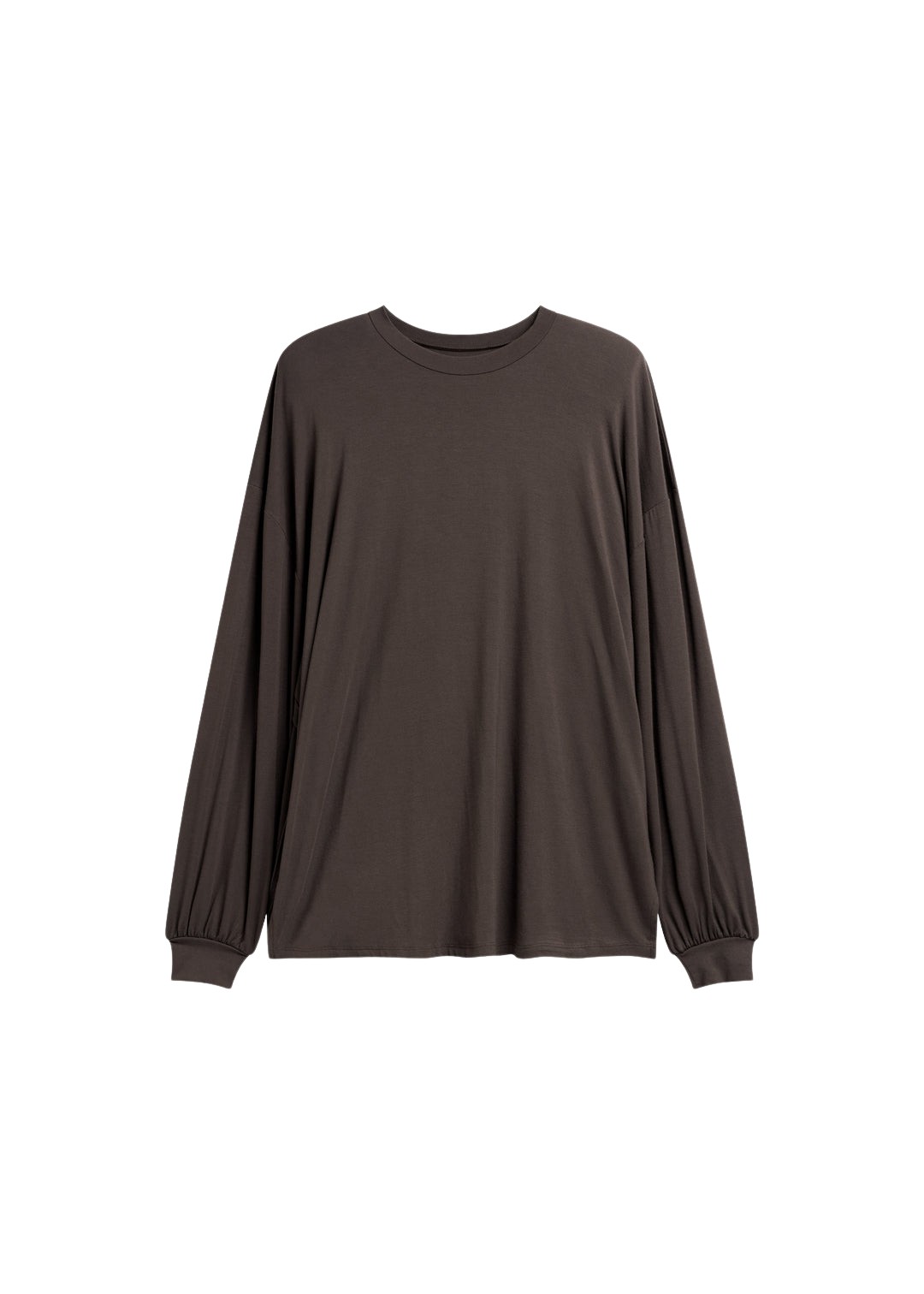 The-Frankie-Shop-Ravvi-Soft-Padded-Top-Brown-coveti-1083591_nobg The Frankie Shop Ravvi Soft Padded Top - Brown - Oversized Minimalist Tops in Brown - Shop at Luxury Shoes