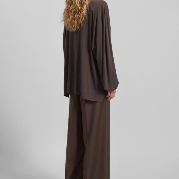 The Frankie Shop Ravvi Soft Padded Top – Brown, view 7