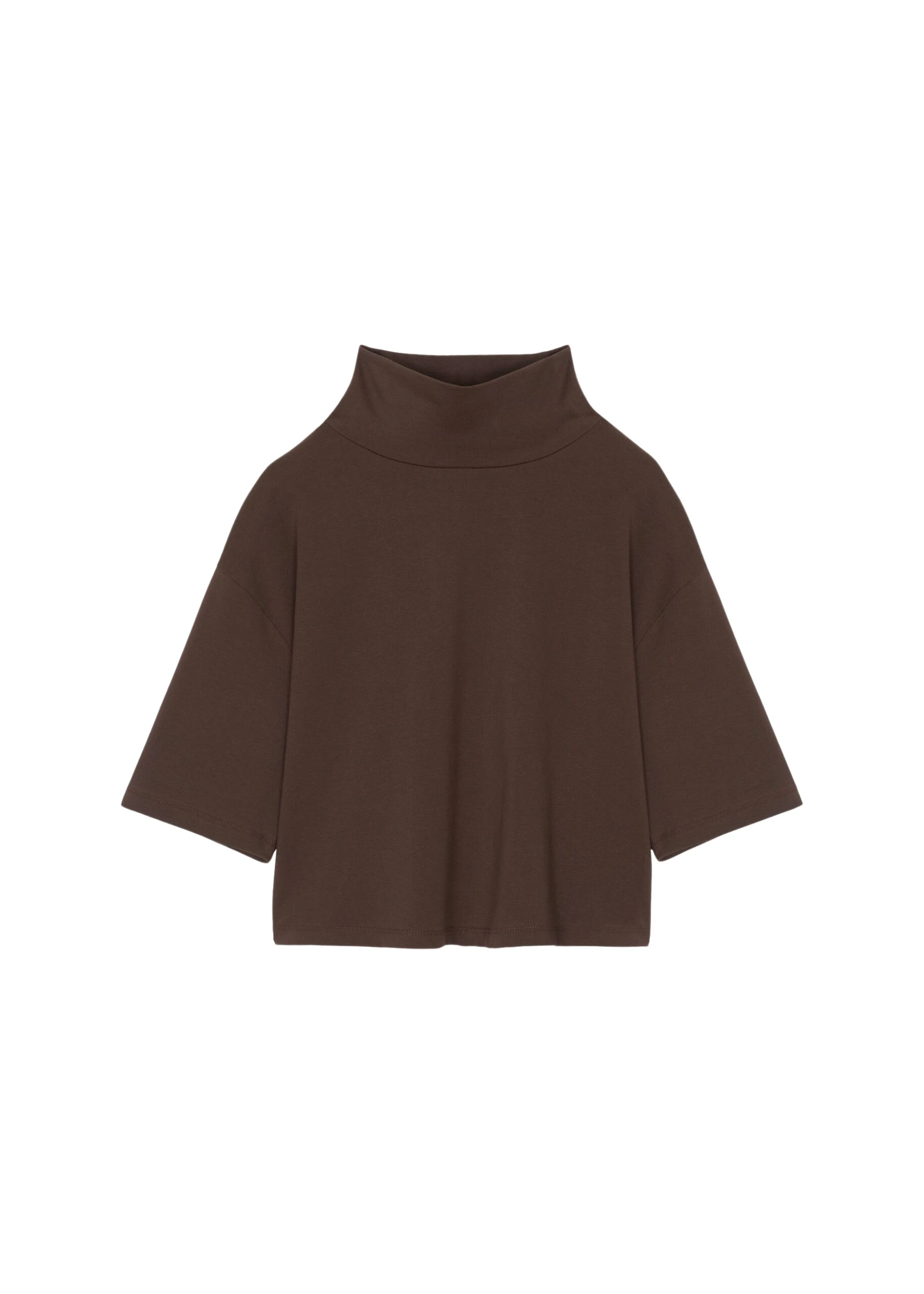 The-Frankie-Shop-Reza-Cropped-Tee-Brown-coveti-scaled35133_nobg The Frankie Shop Reza Cropped Tee - Brown - Oversized Minimalist Tops in Brown - Shop at Luxury Shoes