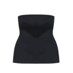 The Frankie Shop Rivoli Hourglass Top - Black - Oversized Minimalist Tops in Black - Shop at Luxury Shoes 