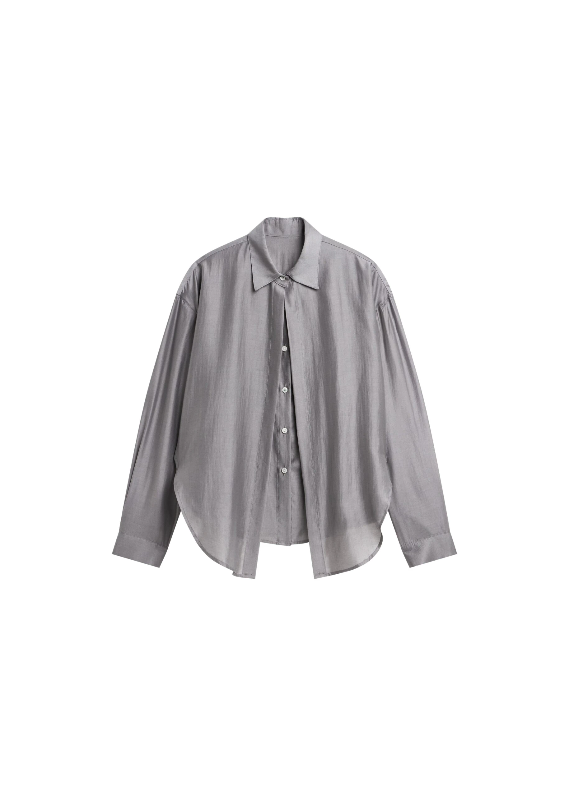 The-Frankie-Shop-Roanne-Fluid-Double-Shirt-Steel-Grey-coveti-scaled26162_nobg The Frankie Shop Roanne Fluid Double Shirt - Steel Grey - Oversized Minimalist Tops in Grey - Shop at Luxury Shoes