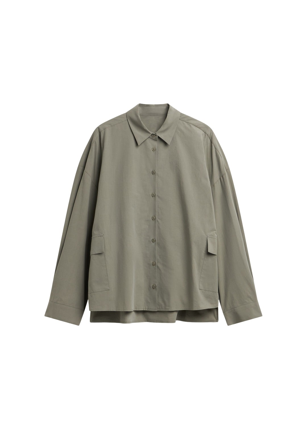 The-Frankie-Shop-Sancey-Cargo-Pocket-Shirt-Olive-coveti-842619_nobg The Frankie Shop Sancey Cargo Pocket Shirt - Olive - Oversized Minimalist Tops in Green - Shop at Luxury Shoes