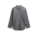 The Frankie Shop Skara Belted Shirt - Slate Grey - Oversized Minimalist Tops in Grey - Shop at Luxury Shoes 