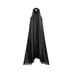 The Frankie Shop Sukie Sheer Halterneck Dress - Black - Oversized Minimalist Dresses in Black - Shop at Luxury Shoes 