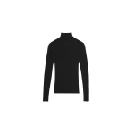 The Frankie Shop Utica Thin Turtleneck Sweater - Black - Oversized Minimalist Knitwear in Black - Shop at Luxury Shoes 