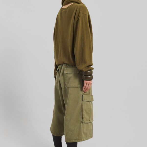 The Frankie Shop Vermont Scarf Sweater – Olive, view 8