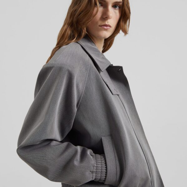 The Frankie Shop Vosges Padded Blouson Jacket – Grey, view 5