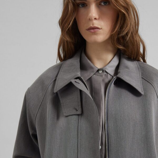 The Frankie Shop Vosges Padded Blouson Jacket – Grey, view 7