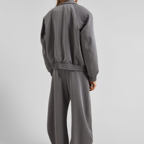 The Frankie Shop Vosges Padded Blouson Jacket – Grey, view 8