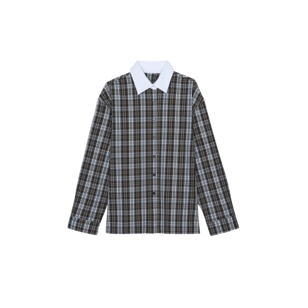 The Frankie Shop Weska Plaid Shirt - Multicolor - Oversized Minimalist Tops in Multicolour - Shop at Luxury Shoes 