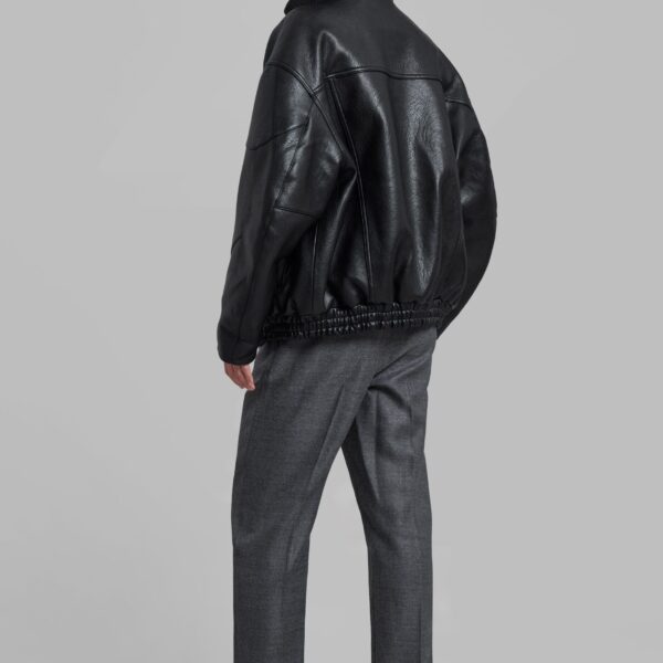 The Frankie Shop Zion Quilted Bomber Jacket – Black, view 7