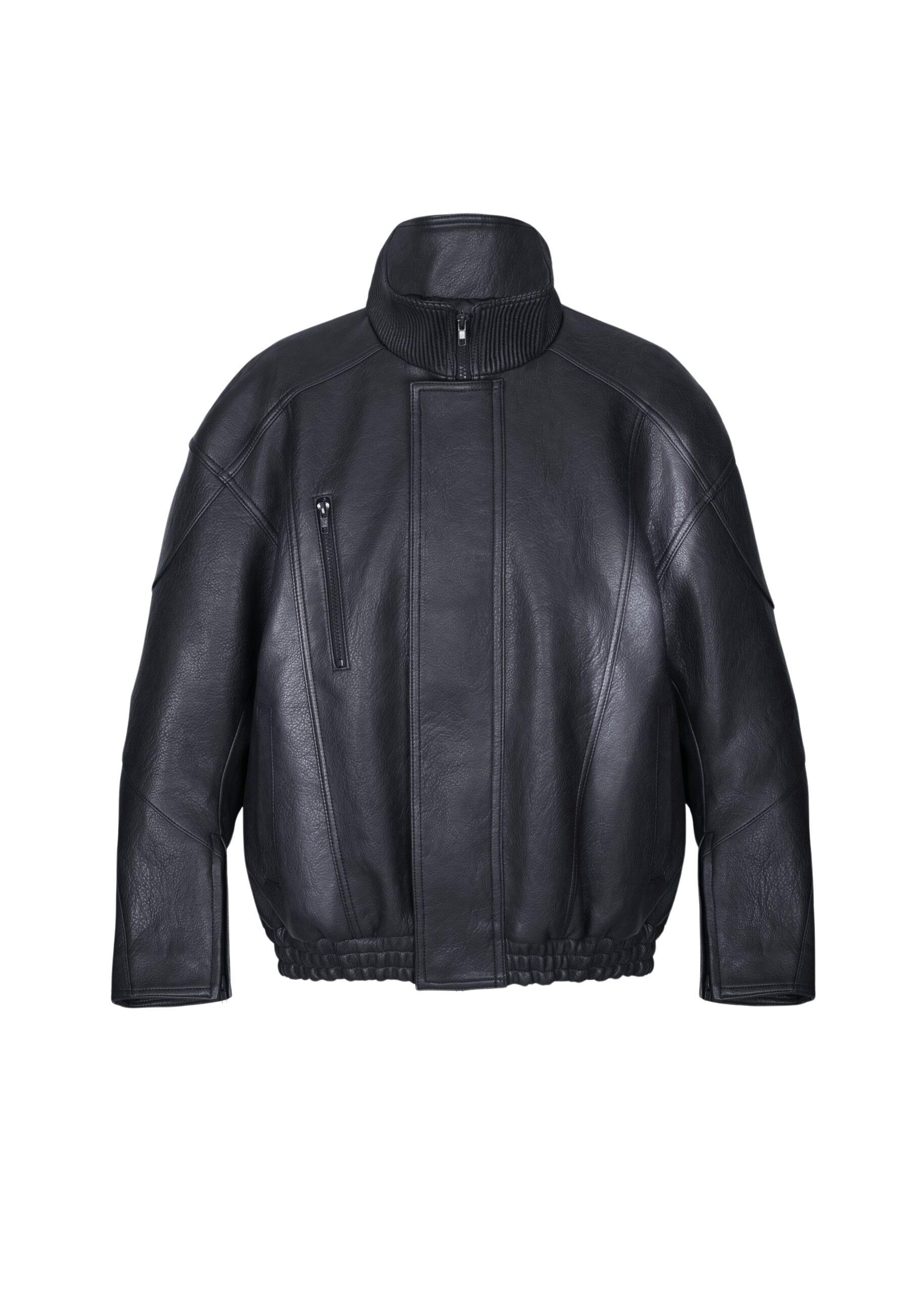 The Frankie Shop Zion Quilted Bomber Jacket - Black - Oversized Minimalist Jackets in Black - Shop at Luxury Shoes 