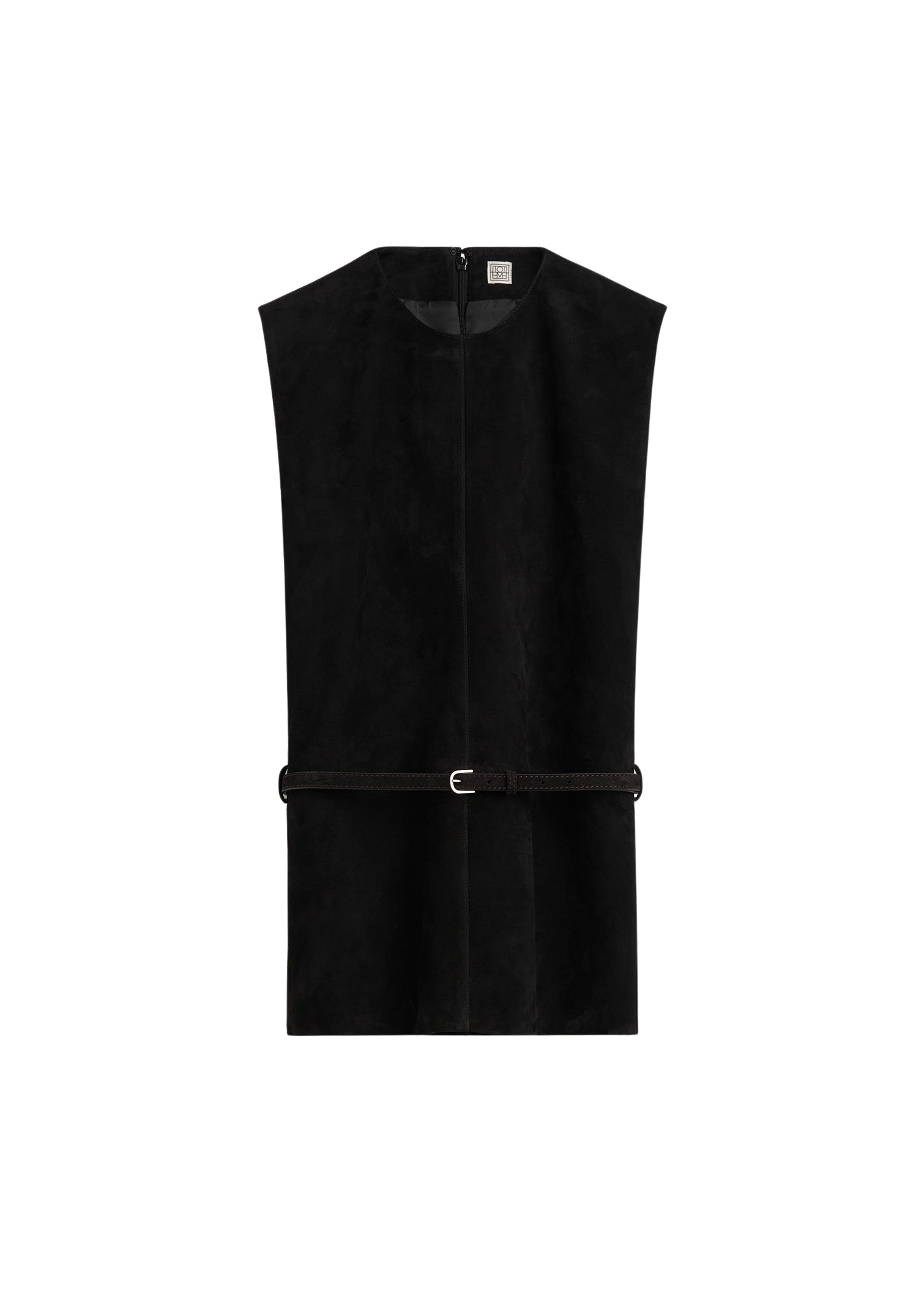 Toteme-Belted-suede-top-black69123_nobg Toteme Tops with minimalist design at Luxury Shoes