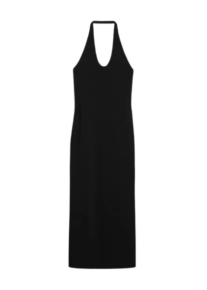 Toteme-Compact-knit-halter-dress-black72057_nobg Toteme Dresses with minimalist design at Luxury Shoes