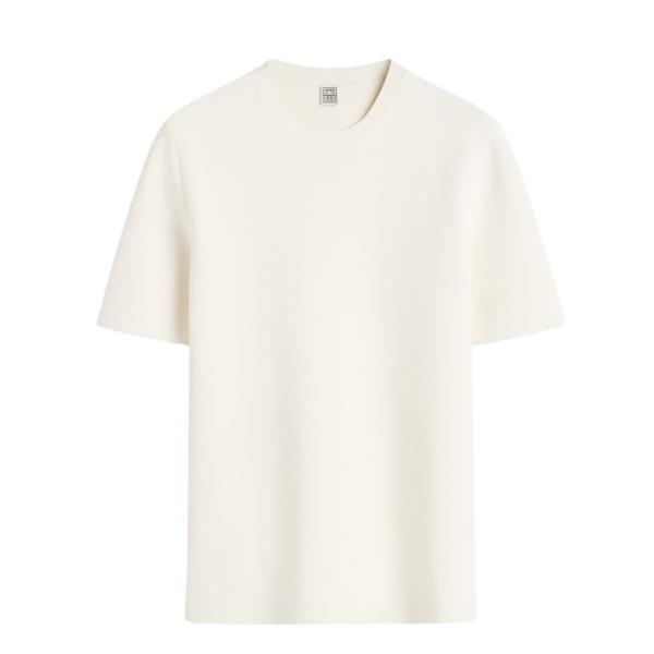 Toteme Compact knit tee optic white