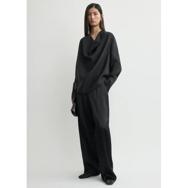 Cowl blouse black - Image 3