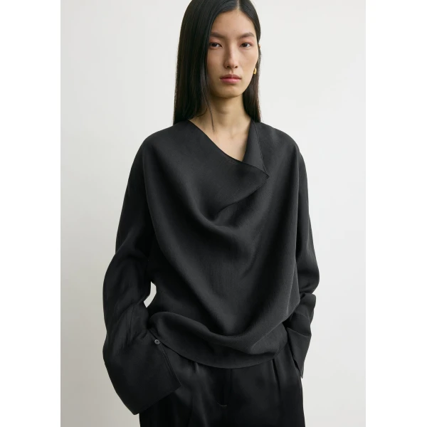 Cowl blouse black - Image 5