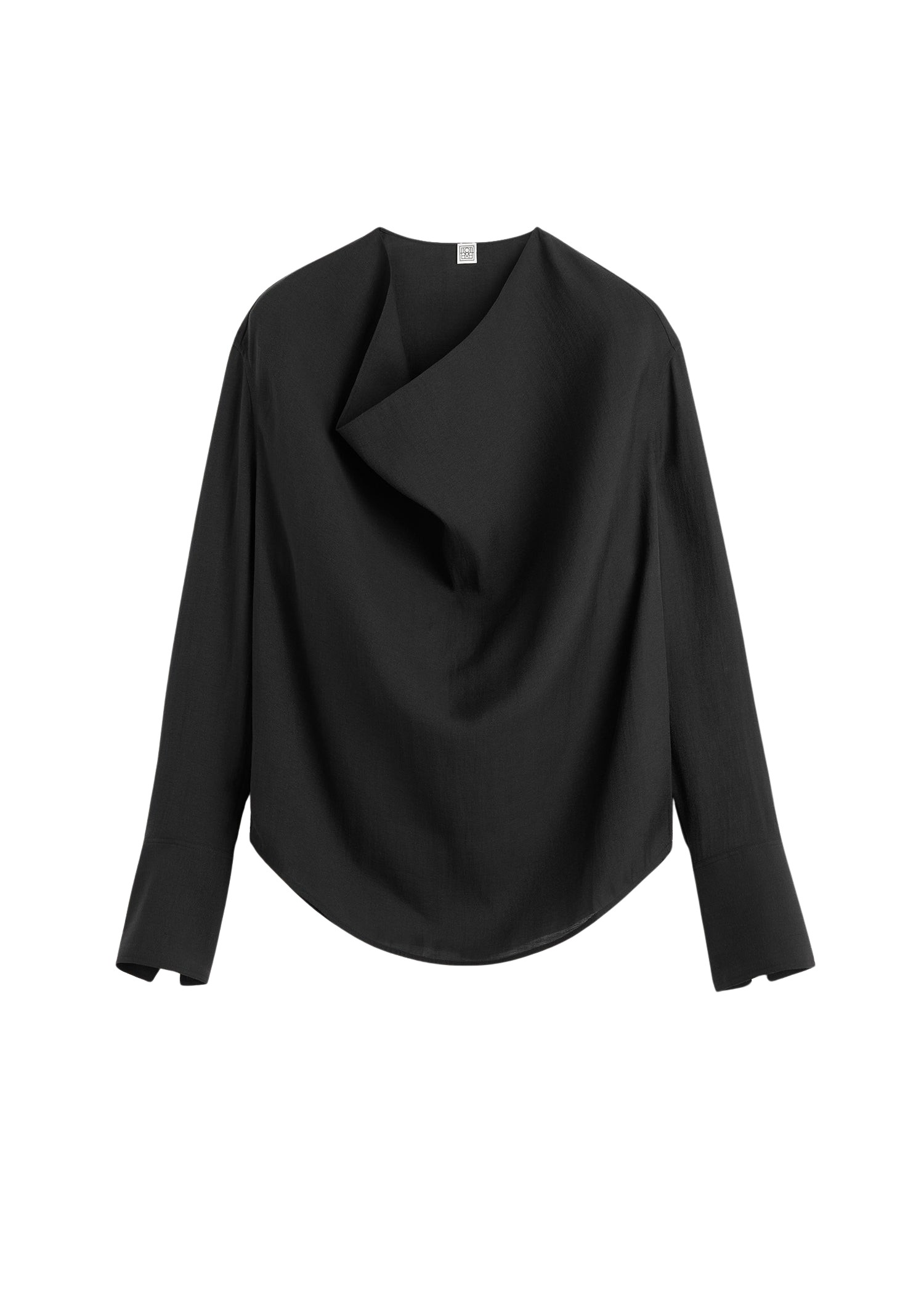 Toteme-Cowl-blouse-black72853_nobg Toteme Tops with minimalist design at Luxury Shoes