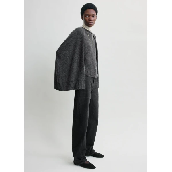 Crew cape knit dark grey - Image 3