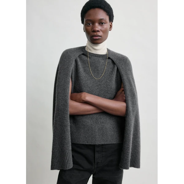 Crew cape knit dark grey - Image 5