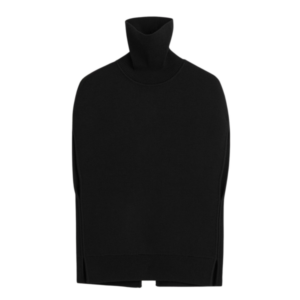 Toteme Double-knit cape knit black