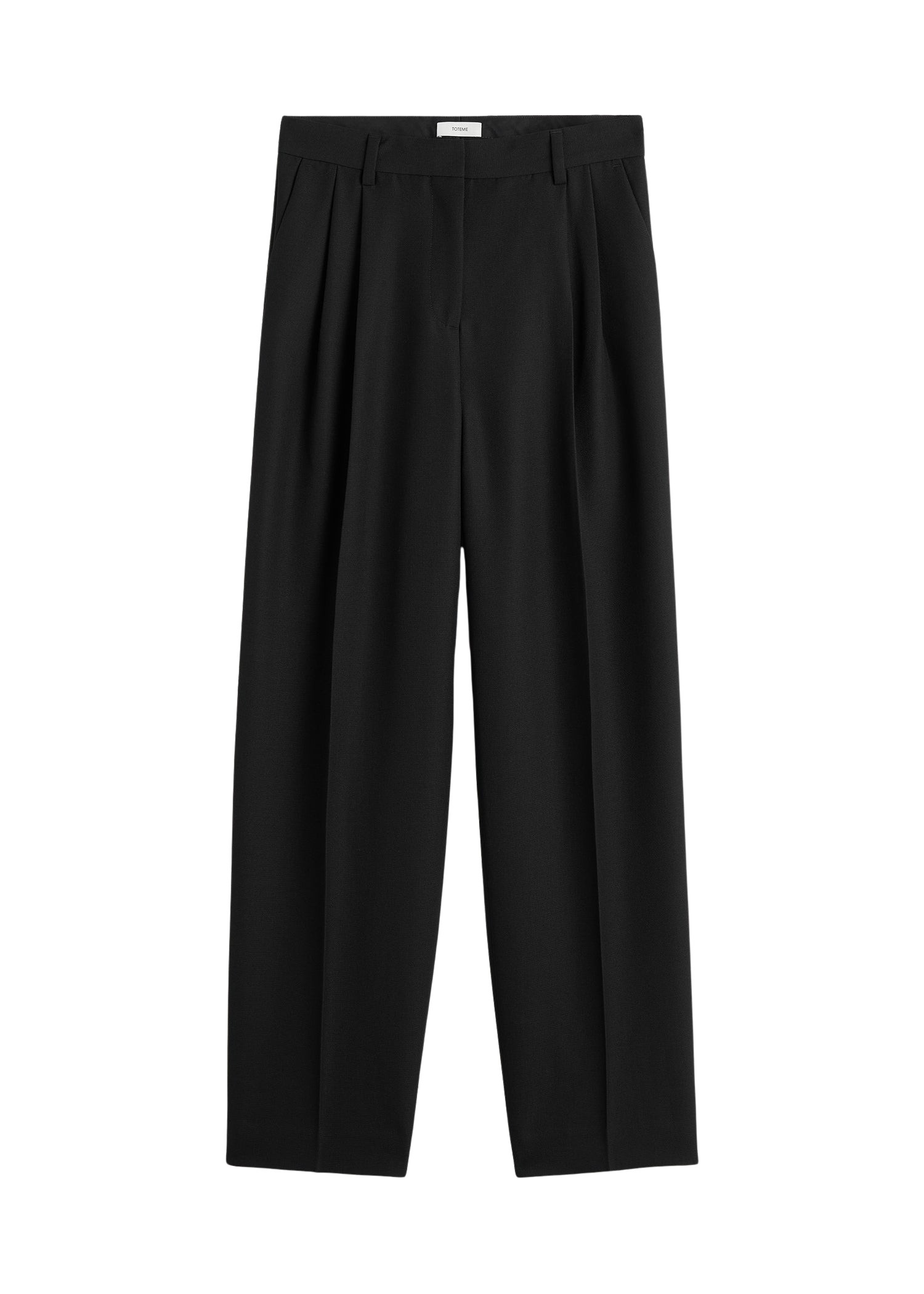 Toteme-Double-pleat-tailored-trousers-black38788_nobg Toteme Pants with minimalist design at Luxury Shoes