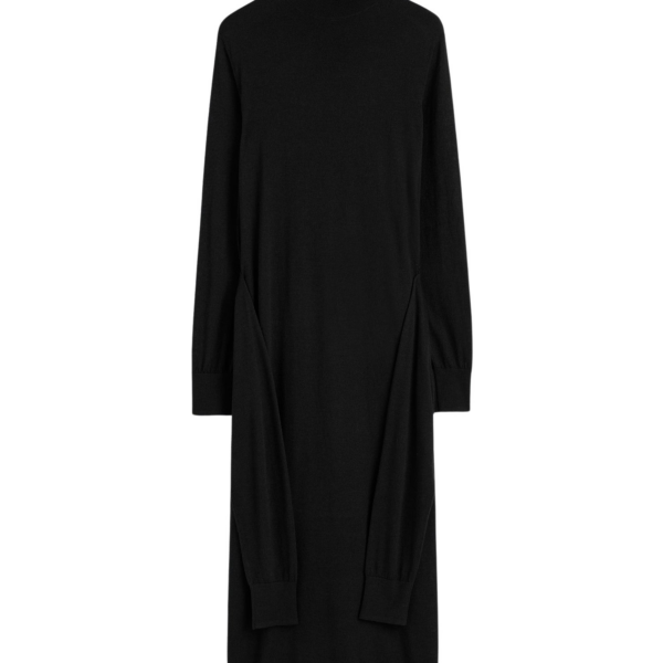 Toteme Double-sleeve turtleneck dress black