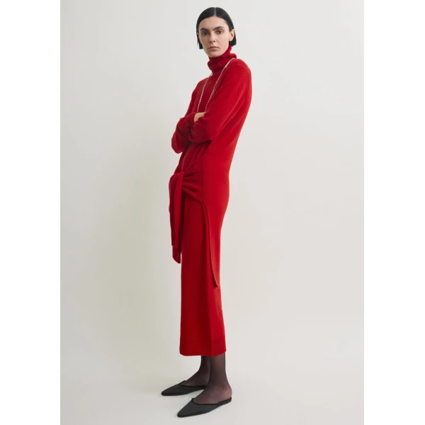 Double-sleeve turtleneck dress poppy - Image 3