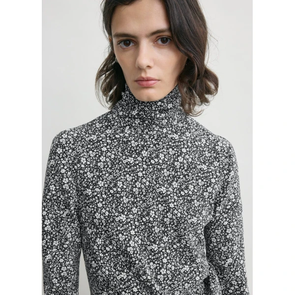 Floral twist dress black/white - Image 5