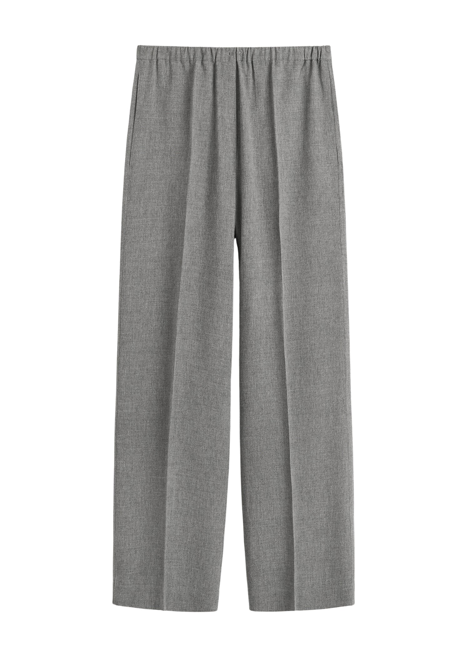 Toteme-Fluid-winter-trousers-mid-grey78166_nobg Toteme Pants with minimalist design at Luxury Shoes