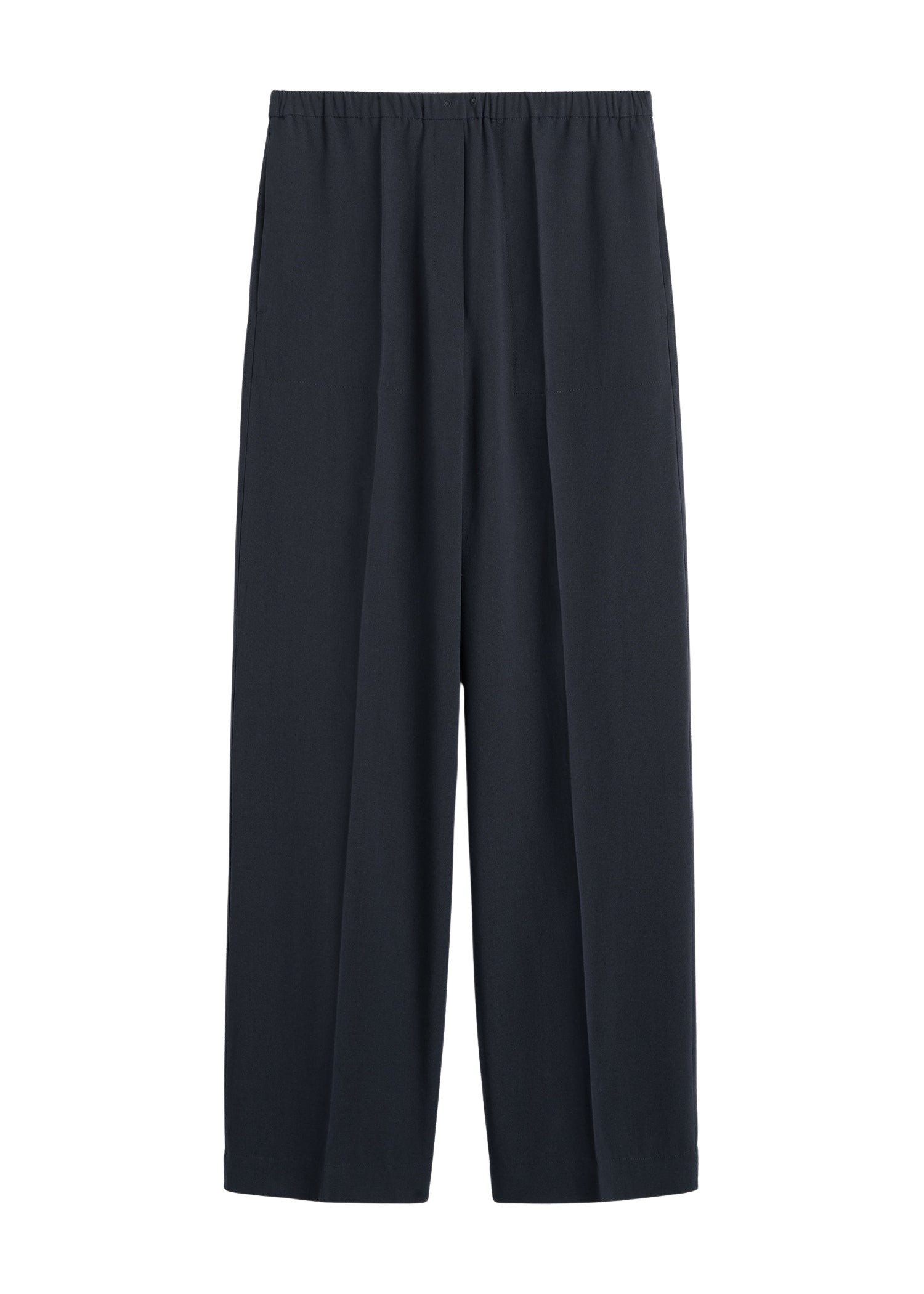 Toteme-Fluid-winter-trousers-navy34610_nobg Toteme Pants with minimalist design at Luxury Shoes