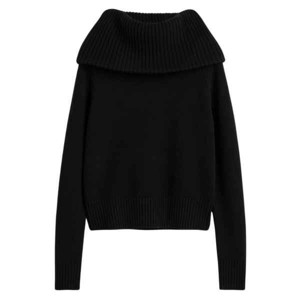 Toteme Funnel wool knit black