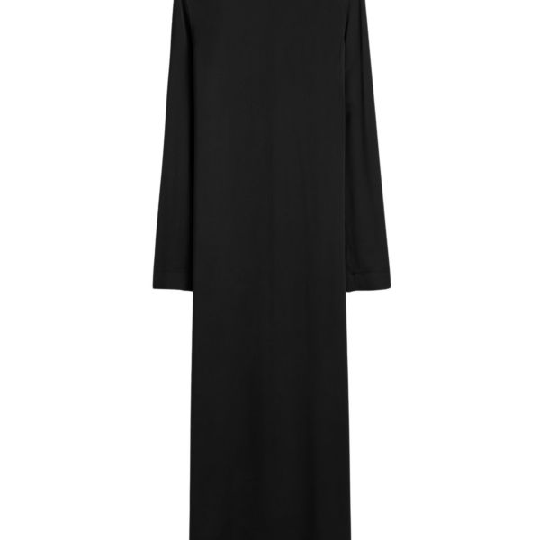 Toteme Long satin dress black