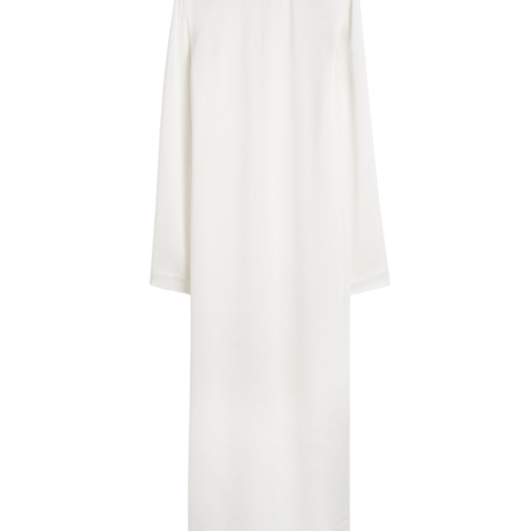 Toteme Long satin dress white