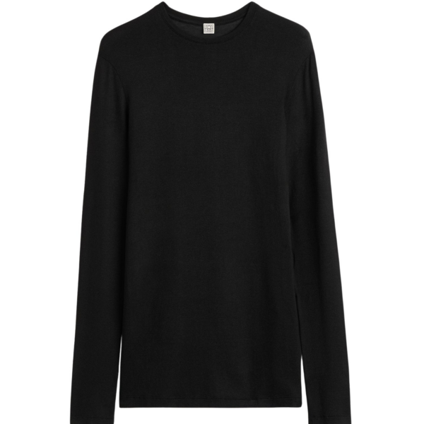 Toteme Long-sleeve jersey top black