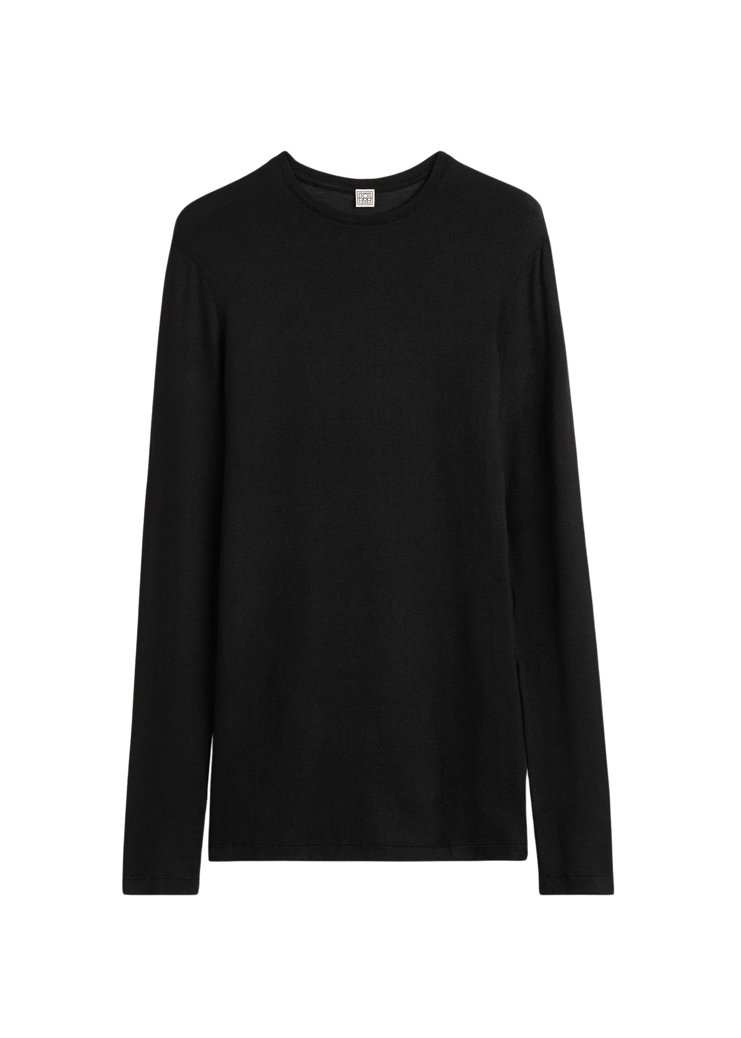 Toteme-Long-sleeve-jersey-top-black44138_nobg Toteme Tops with minimalist design at Luxury Shoes