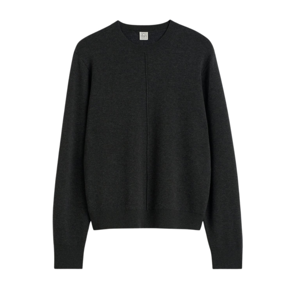 Toteme Pintucked sweater charcoal