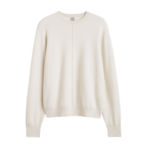 Toteme Pintucked sweater ecru