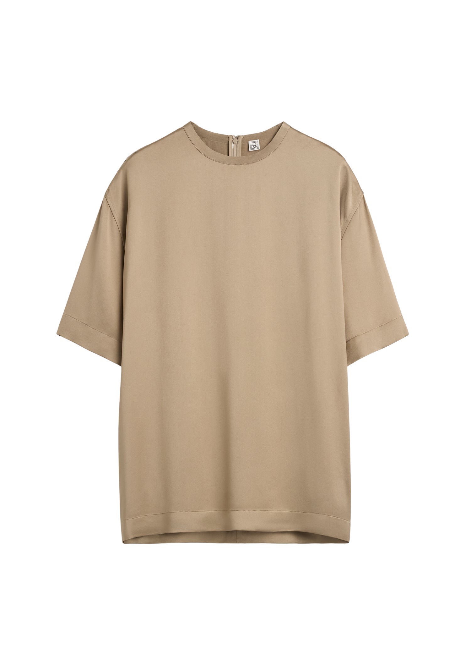 Toteme-Satin-tee-latte72401_nobg Toteme Tops with minimalist design at Luxury Shoes
