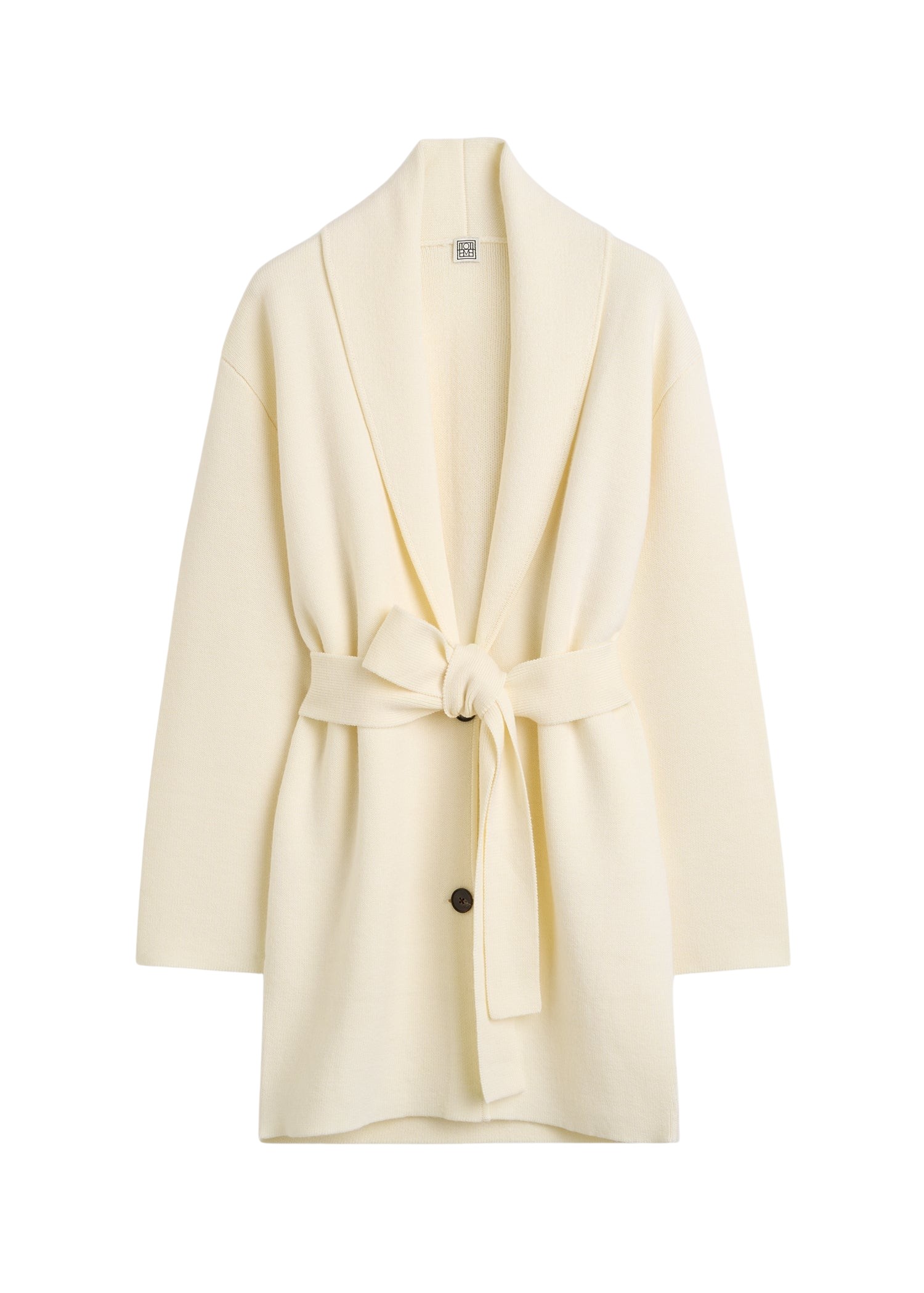 Toteme-Shawl-lapel-robe-ecru28381_nobg Toteme Coats with minimalist design at Luxury Shoes