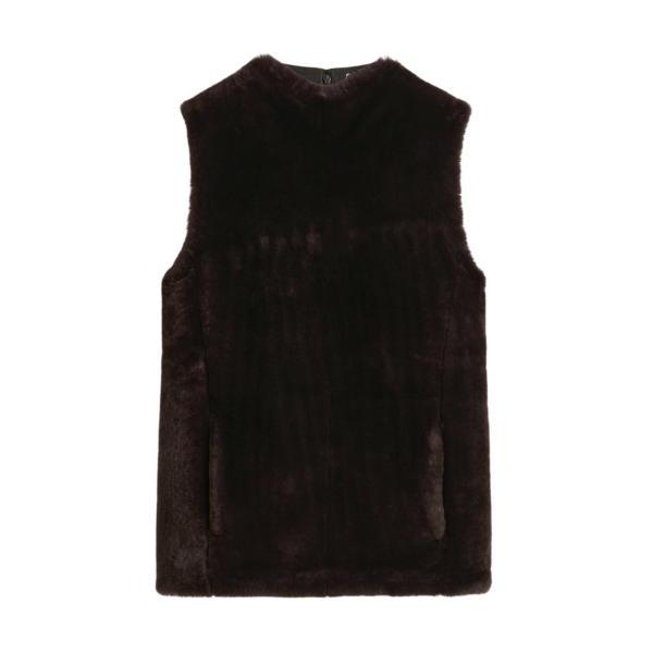 Toteme Shearling-front top espresso