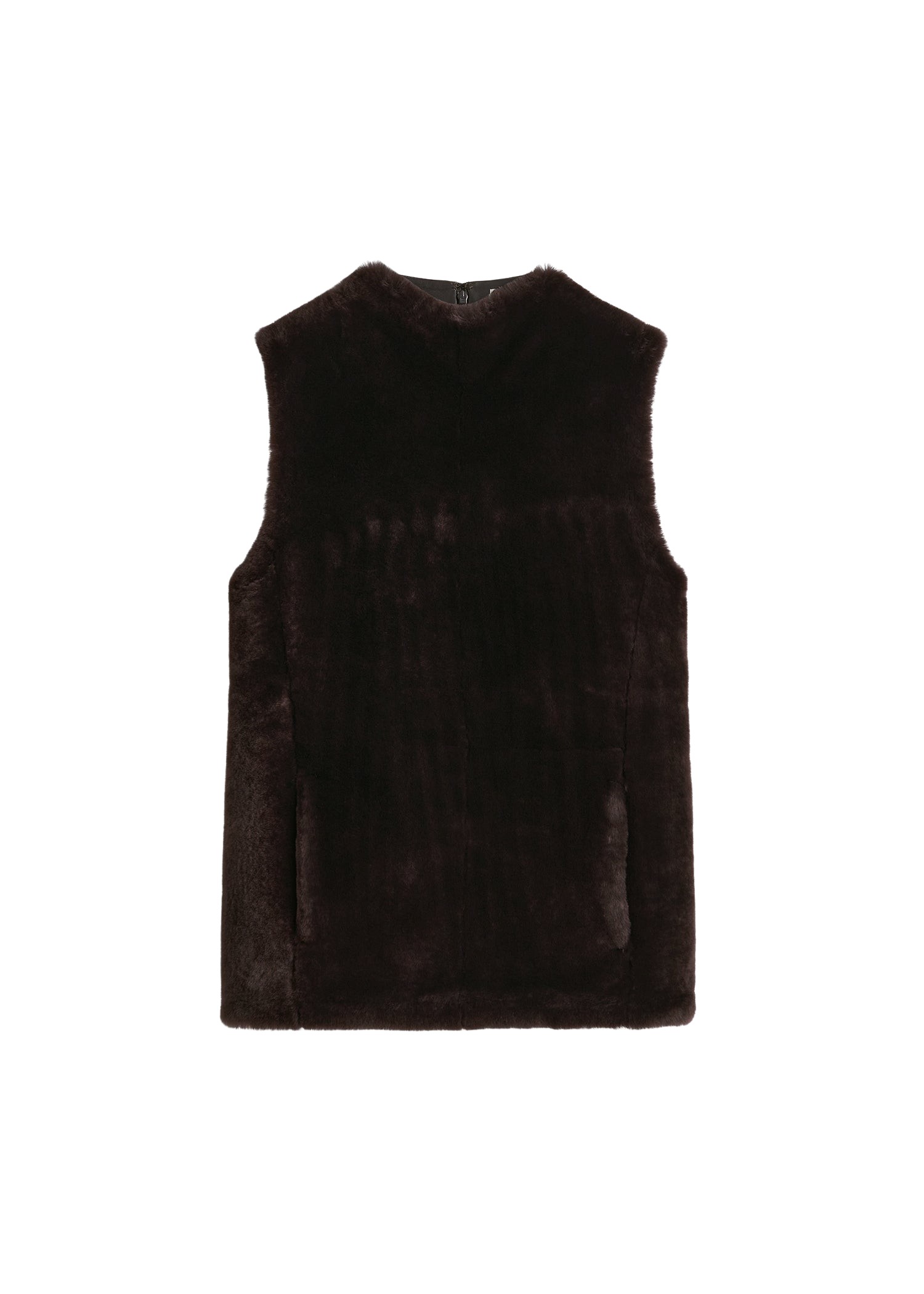 Toteme-Shearling-front-top-espresso50447_nobg Toteme Tops with minimalist design at Luxury Shoes