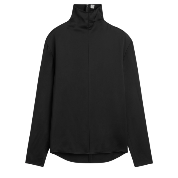 Toteme Slouch-neck blouse black