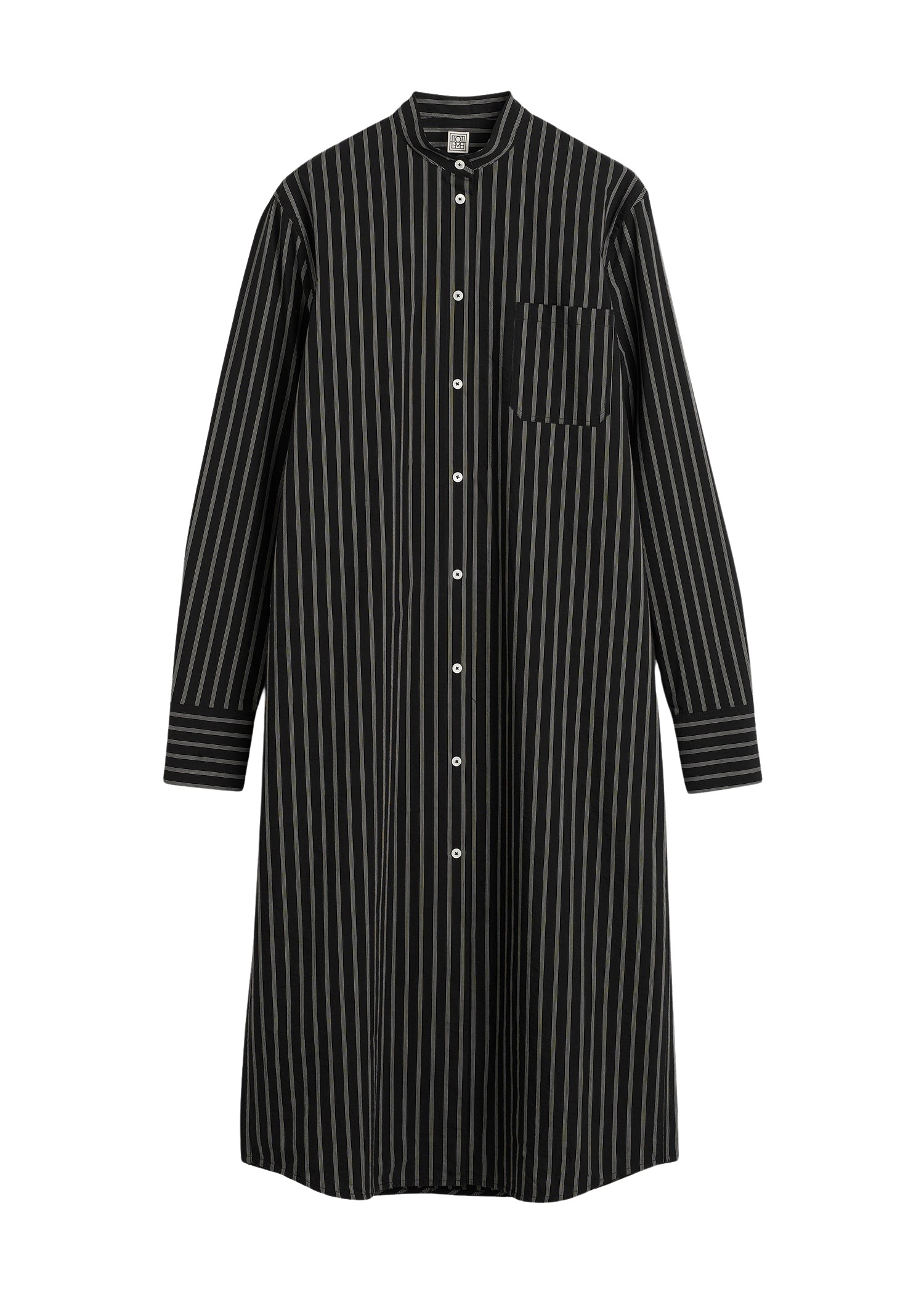 Toteme Striped summer tunic black/white