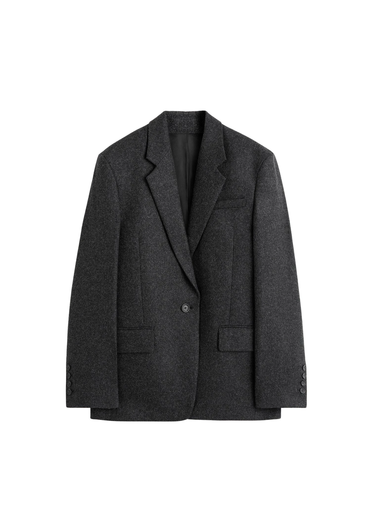 Toteme-Tailored-blazer-charcoal75717_nobg Toteme Jackets with minimalist design at Luxury Shoes