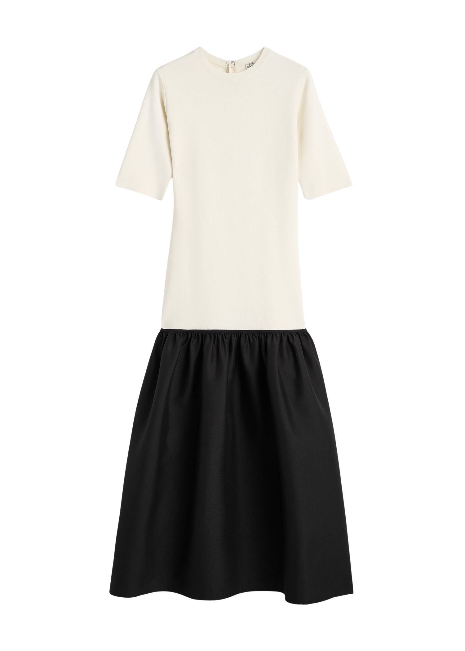 Toteme-Twinflower-tee-dress-ecru61870_nobg Toteme Dresses with minimalist design at Luxury Shoes