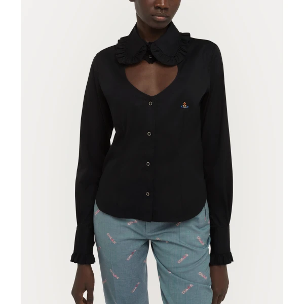 Vivienne Westwood Toulouse Frill Shirt - Vivienne Westwood Tops - Punk Luxury - Shop at Luxury Shoes 