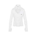 Vivienne Westwood Toulouse Frill Shirt - Vivienne Westwood Tops - Punk Luxury - Shop at Luxury Shoes 